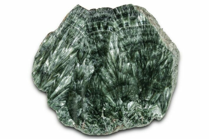Polished Seraphinite Slab - Korshunovkiy Mine, Siberia #354266